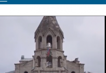 Screenshot 2020 11 28 Novo IŽivljavanje Vojnik Azerbejdžana Razvija Zastavu Pred Uništenom Hrišćanskom Crkvom (video)